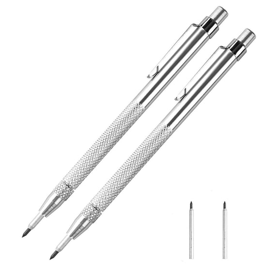 D-GROEE 2pcs Aluminum Carbide Scriber with Magnet, Marking Tip,Etching Engraving Pen for Glass/Ceramics/Metal Sheet