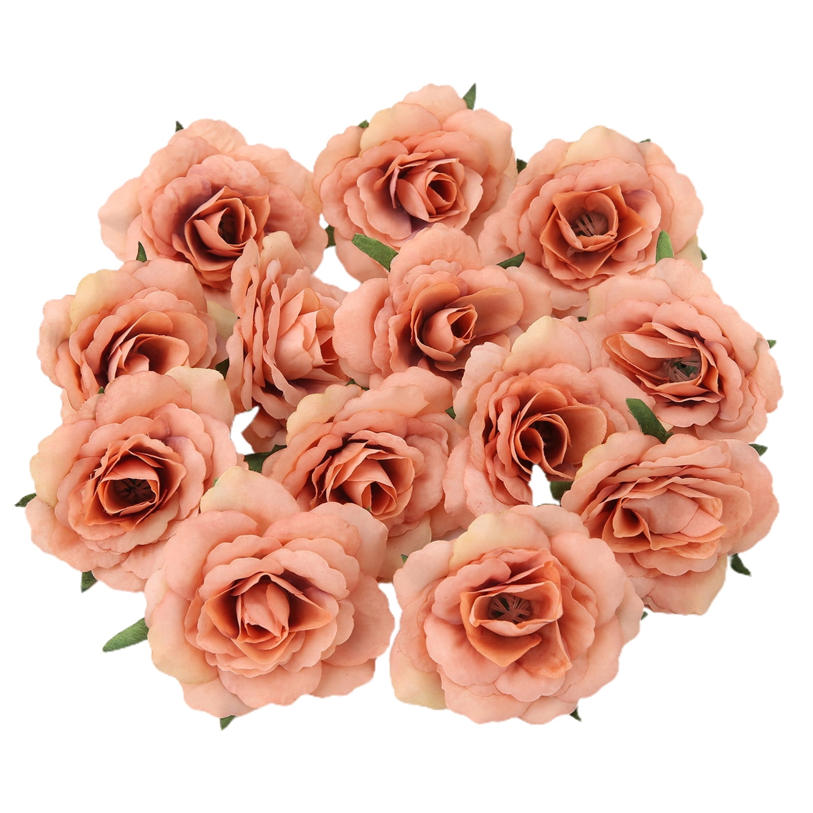 D-GROEE 30Pcs/Set Fake Flower Heads Wholesale for Crafts Silk Rose ...
