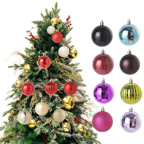 D-GROEE 36Pcs 6cm Christmas Balls Ornaments for Xmas Christmas Tree - Shatterproof Christmas Tree Decorations Hanging Ball for Holiday Wedding Party Decoration