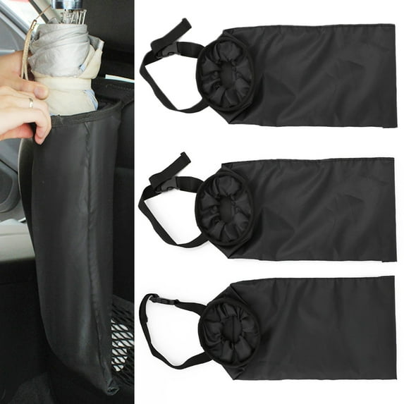 D-GROEE 3PCS Car Trash Bags Car Trash Can Washable Eco-Friendly Seat Back Hanging Car Trash Bag Car Garbage Bag for Car,Travelling,Outdoor