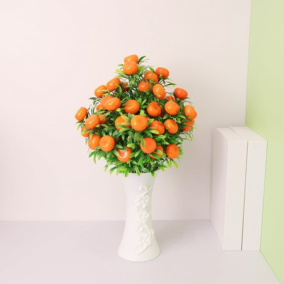 D-GROEE 3PCS Orange Decor Fake Fruit Artificial Orange for Kitchen,Party,Farmhouse,Table Centerpiece,Home Decoration