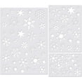 thumbnail image 1 of D-GROEE 3Pcs Christmas Snowflake Stencil Template, Reusable Plastic Craft Drawing Painting Stencil Journal Template for Window Glass Wall Door Card Scrapbook Notebook Holiday Xmas Snow Flake Art DIY, 1 of 7