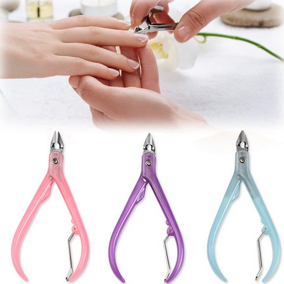 D-GROEE 3Pcs Mini Cuticle Cutter Trimmer Manicure Tools Perfect Nail Care Tool for Manicure & Pedicure Beauty at Home/Spa/Saloon