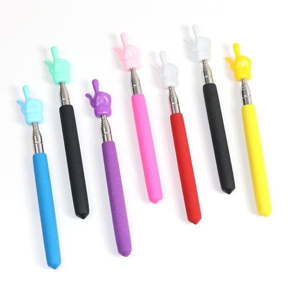 D-GROEE 3Pcs Retractable Teacher Pointer Telescopic Teaching Pointer Presenter Whiteboard Pointer for Teachers Presenter, Finger Design
