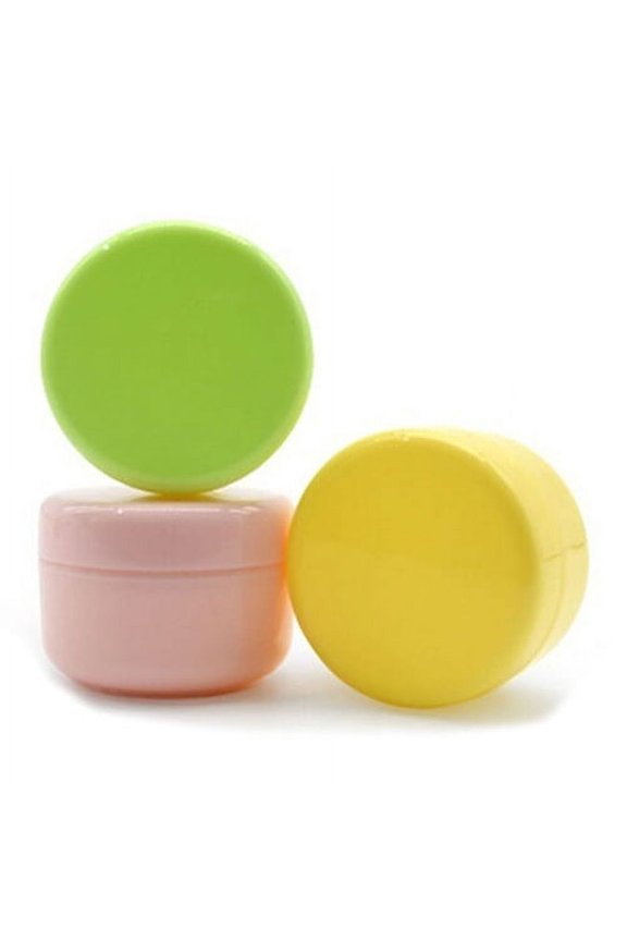 5 Pcs/Set Travel Containers Sets Plastic Cream Jars for Toiletries Empty Lotion Containers Leak-proof & BPA Free Bottles Accessories for Cosmetic Makeup Face Body Hand Cream