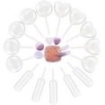 thumbnail image 1 of D-GROEE 50Pcs 4ml Disposable Plastic Squeeze Transfer Pipettes-Heart,Round and Rectangular,3 Shapes Optional for Cupcakes, Chocolate,Strawberries, 1 of 7