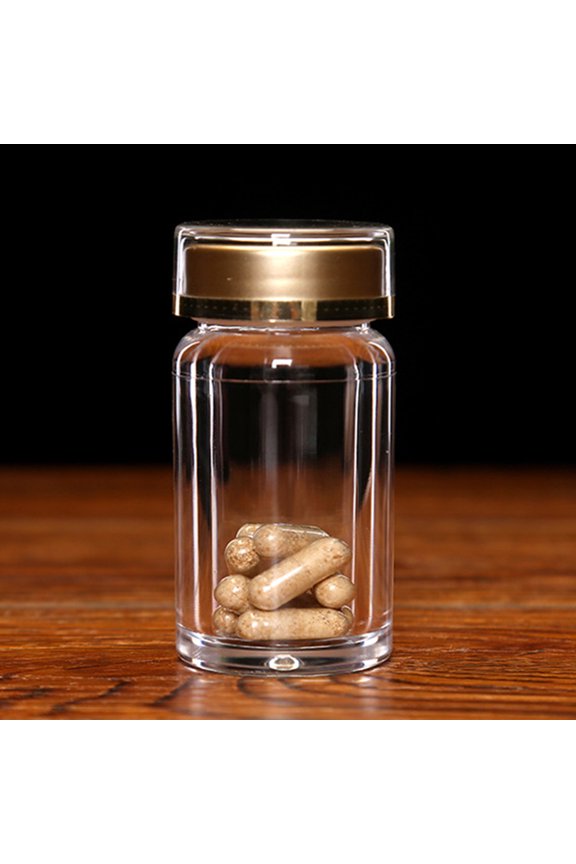 80ml Acrylic Clear Empty Bottle Pill Bottle Container Chemical Reagent Bottle Liquid Bottle Solid Powder Bottle,Pack of 2