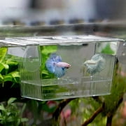 D-GROEE Aquarium Breeder Box for Fish Tank, Double Breeding Incubator for Small Fish Hatchery, Acrylic Divider for Shrimp Clownfish Aggressive Fish Injured Fish