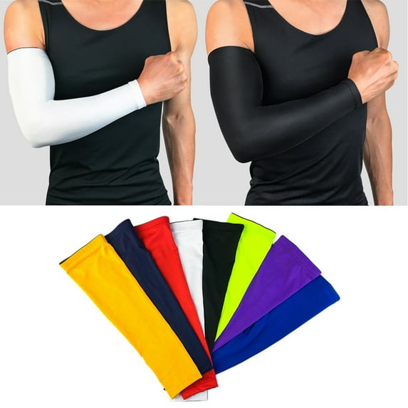 D-GROEE Arm Sun Sleeves Compression UV Protection Cooling for Men Women Summer Sunblock, Cycling Driving Golf Running