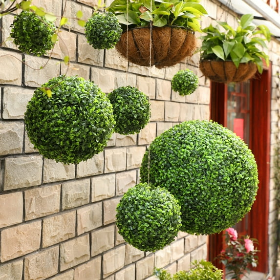 D-GROEE Artificial Boxwood Topiary Plant Balls Decorative for Table Decoration Garden Wedding Decor
