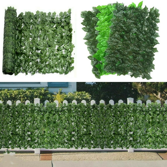 D-GROEE Artificial Privacy Fence Screen, 50x100cm Artificial Hedges Fence and Faux Vine Leaf Decoration for Outdoor Garden Decor