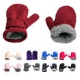 thumbnail image 1 of D-GROEE Baby Toddler Mittens Boys Girls Winter Outdoor Magic Tape Gloves Kids Easy-On Faux Fleece Warm Mitterns, 1 of 6