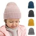 thumbnail image 1 of D-GROEE Baby Woolen Yarn Hats Soft Warm Autumn Winter Infant Toddler Beanie Cute Babies Hat Boys and Girls, 1 of 6