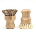 thumbnail image 1 of D-GROEE Bamboo Fiber Dish Scrub Brushes, Kitchen Wooden Cleaning Scrubbers Set for Washing Cast Iron Pan/Pot, 1 of 7