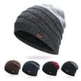 thumbnail image 1 of D-GROEE Beanie Hat for Men and Women Winter Warm Hats Knit Plush Lining Slouchy Thick Skull Cap, 1 of 8