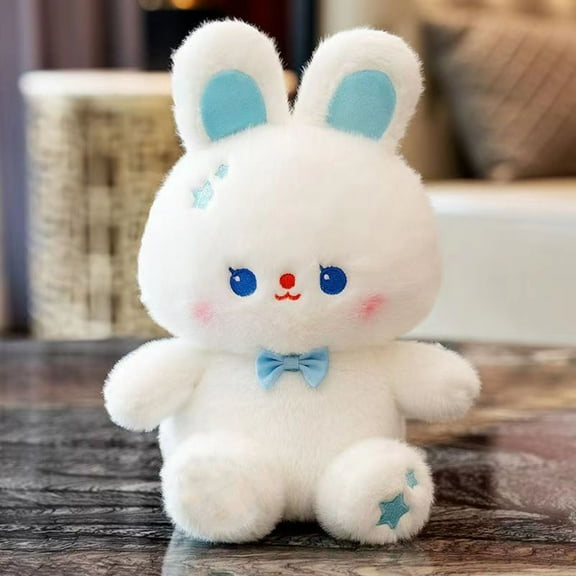 D-GROEE Bear Plush Cartoon Plush Toy Bunny/bear Soft Fluffy Stuffed Pillow Ornament for Kids Cute Adorable Companion Toy Perfect Birthday Gift Animal Plush