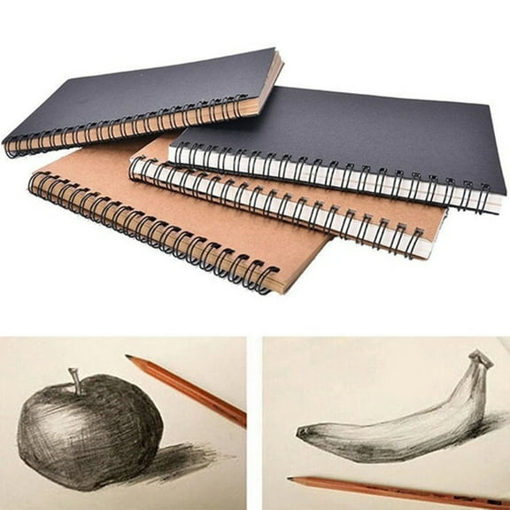 D-GROEE Blank Journal Notebook Spiral Notebook, A5 Soft Cover Sketch Book Drawing Book Diary Memo Notepads