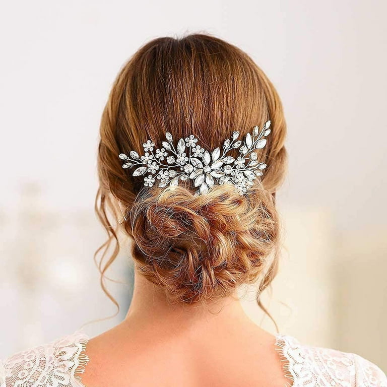 Wedding Bridal Headpiece Rhinestone Headband for Women Girls Elegant Hair Access Amazon.com : ZHENM Rhinestone Wedding Headband,Bridal  main image 4