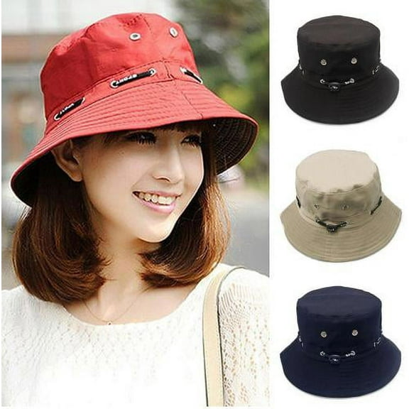 D-GROEE Bucket Hats Summer Hunting Fishing Travel Beach Sun Hat Outdoor Cap Unisex