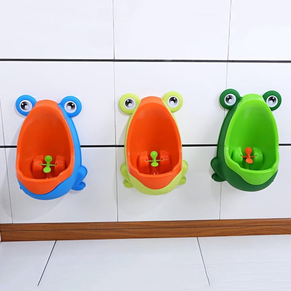 D-GROEE Cartoon Frog Pee Training,Potty Training Urinal for Toddler Baby Boys,Frog Shape Pee Trainer with Funny Aiming Target