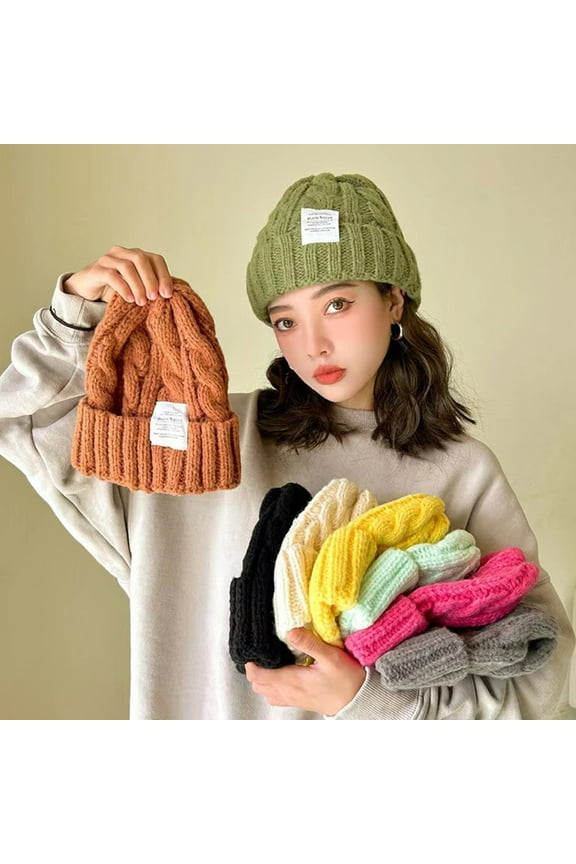 Classic Warm Fall Winter Hat - Soft Warm Bouncy Ribbed Knit Beanie Plush Hedging Cap