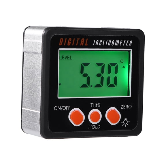 D-GROEE Digital Level Box Angle Gauge Protractor Inclinometer Bevel Box with Magnet Base & Large LCD Backlight, Calculating for Carpentry, Building, Masonry, Automobile