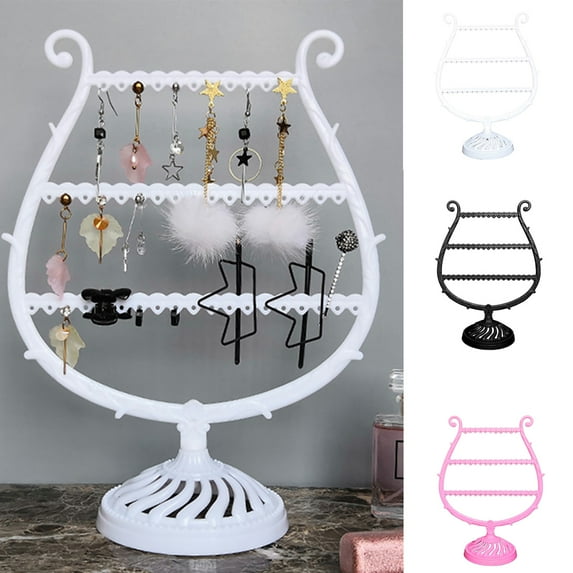 D-GROEE Earrings PP Antler Tree Shape Jewelry Earring Rack Holder Stand for Bedroom