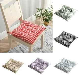 TUNKENCE Solid Chair Pad Seat Cushions for Kitchen Chairs Super Soft and  Comfortable Plush Chair Cushion with Fixed Rope Non Slip Winter Warm Seat