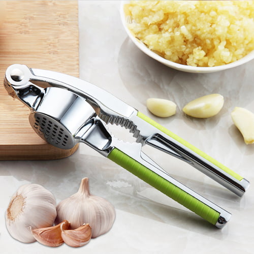 Premium Stainless Steel Garlic Press | Easy-Clean Garlic Mincer Tool