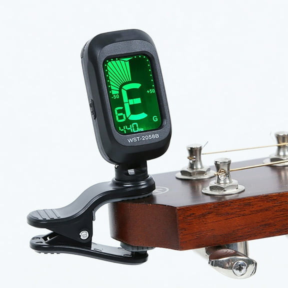 D-GROEE Guitar Tuner Clip on Digital Electronic Tuner for Guitar, Bass, Ukulele, Violin, Mandolin, Banjo Acoustics Calibration Tuner