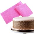 thumbnail image 1 of D-GROEE Kitchenware Flower Pattern Impression Mat Embossed Silicone Cake Mat 15.6x 3.8" Fondant Cake Decorating Tools Gum Paste Molds Cake Molds Pastry Baking Tools, 1 of 7