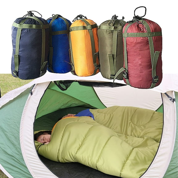 D-GROEE Large Capacity Stuff Sack, Water-Resistant %26 Ultralight Sleeping Bag Stuff Sack - Space Saving Gear for Camping, Hiking, Backpacking