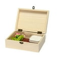 thumbnail image 1 of D-GROEE Large Capacity Wooden Jewelry Box, Natural, 1 of 6