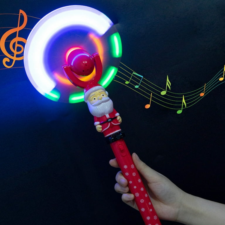 Light up Swivel Windmill Toy LED Music Windmill Twirling Toy for Carnival