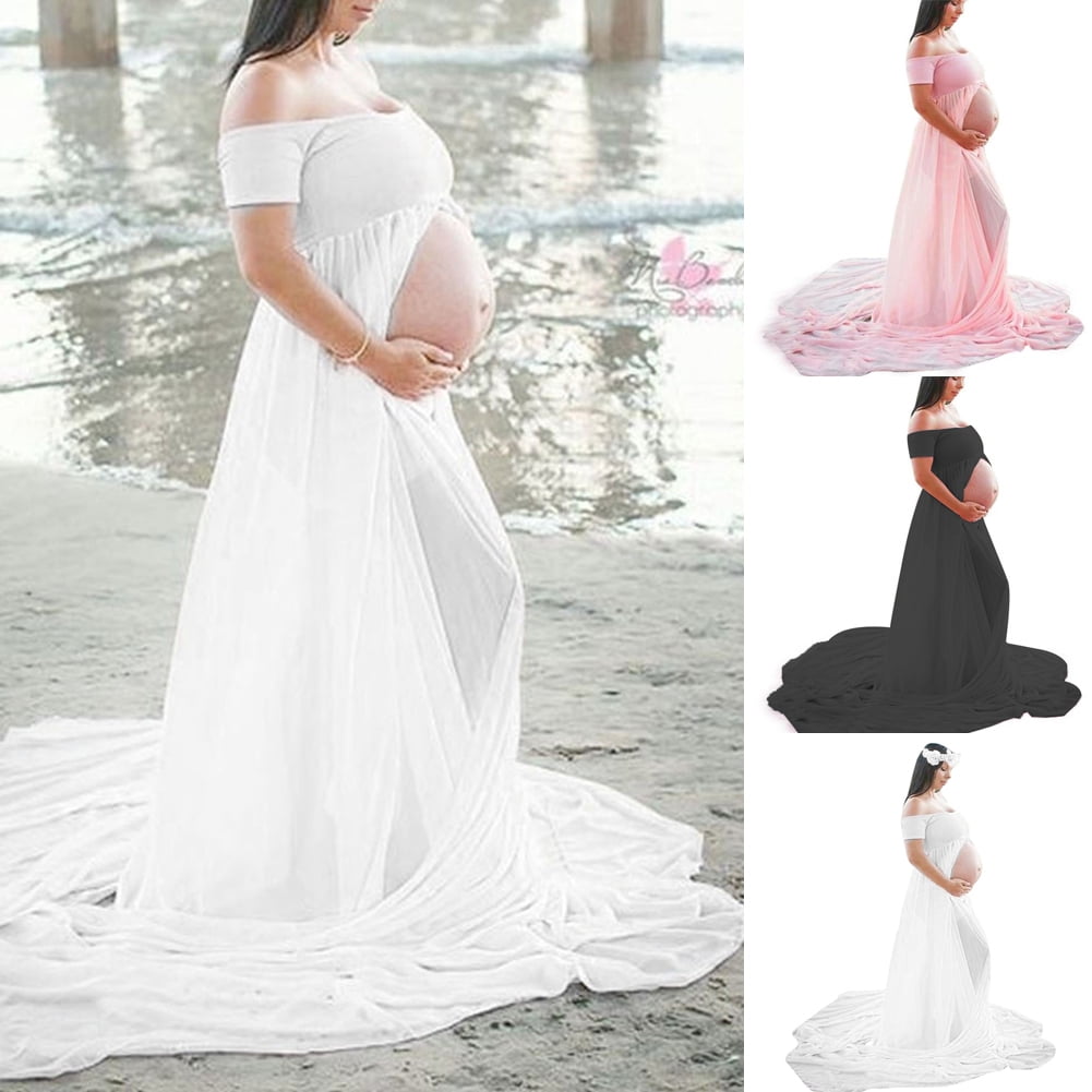 Maternity Photography Props Dress with Cape Stretchy Baby Shower Long Dress  Pregnancy Dress Maternity Dress For Photo Shoot | Wish