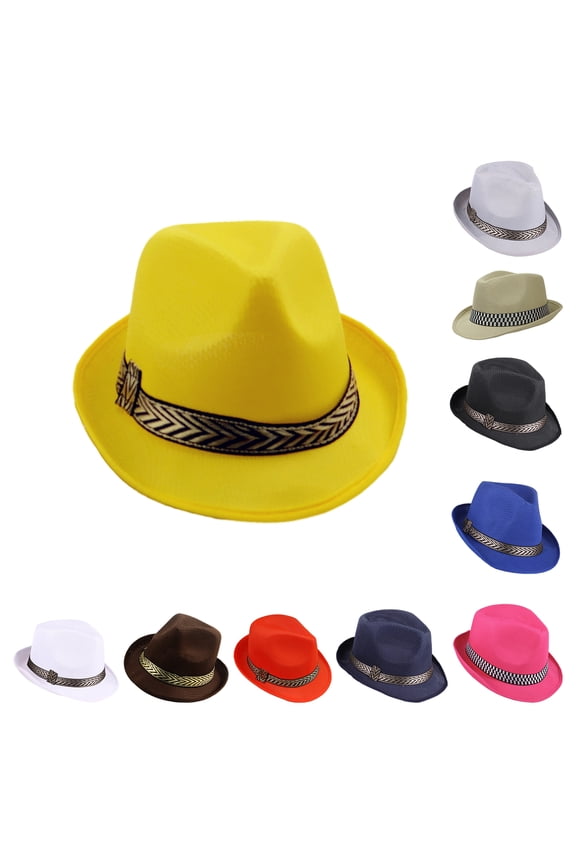Men Women Fedora Hat Breathable Soft Cool Fedora Jazz Hat Summer Outdoor Beach Sun Cap