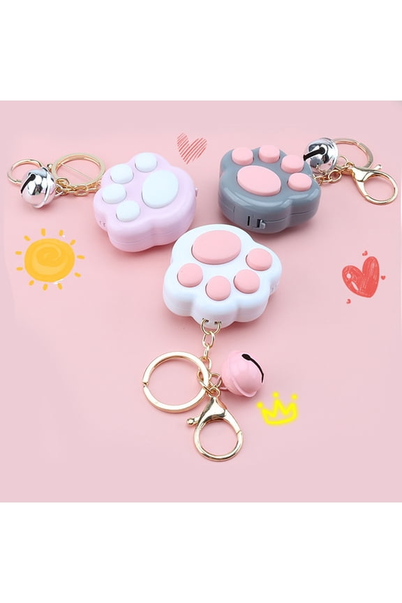 Mini Fidget Toy Keychain, Cat Paw Push Fidget Sensory Key Chain Toy, Children Push Mini  Keychain for Decoration, Best Gift Toy for Kids Adults