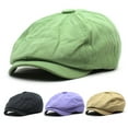 thumbnail image 1 of D-GROEE Newsboy Hats for Men Flat Cap Cotton Blend Adjustable Peaked Breathable Hat for Daily Wear, 1 of 7