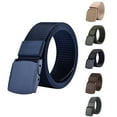 thumbnail image 1 of D-GROEE Nylon Belt Plastic Buckle Belt Travel Adjustable Nylon Web Slide Belt for Daily Wear, 1 of 7