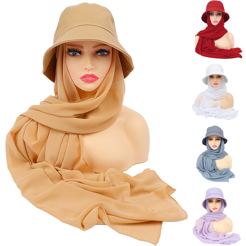 DGROEE Outdoor 2in1 Wide Brim Sun Visor Hat with Neck Protector Hood