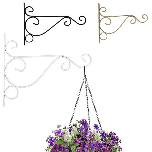 D-GROEE Outdoor Indoor Small Decorative Iron Wall Hooks for Hanging Lanterns Solar Lights Bug Zappers Hummingbird Feeders Wind Chimes Hangers