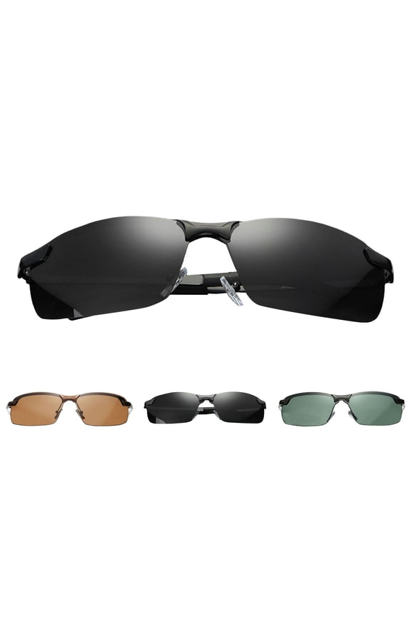 Outdoor Sports Driving Day Night Dual Use Night-vision Polarized UV400 Sunglasses for Men Women AntiGlare Eyewear Ultra-Light Sun Glasses