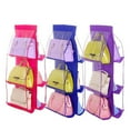 thumbnail image 1 of D-GROEE Over The Door Purse Organizer & Storage Handbag Organizer with 6 Easy Access Deep Pockets - Handbag Organizer with Clear Pockets, 1 of 6