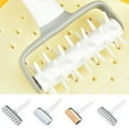 thumbnail image 1 of D-GROEE PP Lattice Cutter, Dough Lattice Roller Cutter Baking Tool Cookie Pie Pizza Bread Pastry Crust Roller Cutter, Household Time-Saver Baking Pastry Tools for Pizza Biscuits, 1 of 7
