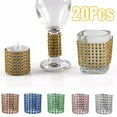 thumbnail image 1 of D-GROEE Rhinestone Napkin Rings, 20 Pieces Napkin Holder Chair Sash Bows, Mesh Bling Diamond Adornment for Place Settings, Wedding Receptions, Dinner or Holiday Parties, Family Gathe, 1 of 7