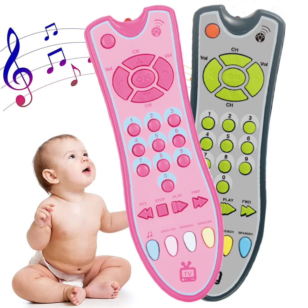 D-GROEE Simulation TV Remote Control Toy/Musical Play for Toddlers Boys or  Girls Preschool Education，English Learning - Walmart.com