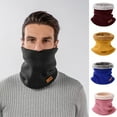 thumbnail image 1 of D-GROEE Soft Fabric Neck Warmer Winter Neck Gaiter for Women Men Solid Color Circle Loop Scarf with Thick Artificial Fleece Lining, 1 of 7
