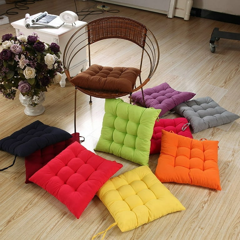 Dining Chairs Cushion Pads High Back Chair Cushions Office Chair Seat  Cushion Thickened Chair Pads with Ties Outdoor Indoor Patio Chairs  Furniture
