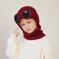 thumbnail image 1 of D GROEE Solid Color Elastic Hat Fall Winter Children Hat Glassed Decor Knitted Thick Warm Soft High Elasticity Full Resistant Unisex Winter, 1 of 7