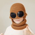 thumbnail image 1 of D GROEE Solid Color Elastic Hat Fall Winter Children Hat Glassed Decor Knitted Thick Warm Soft High Elasticity Full Resistant Unisex Winter, 1 of 7